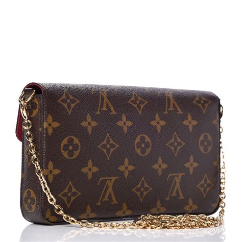 louis vuitton pochette felicie monogram fuchsia lining|Louis Vuitton Pochette wallet.